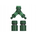 Parkside Set Irrigazione EcoLine 3 Pezzi Raccordo 2 Vie e Connettori 13-15mm