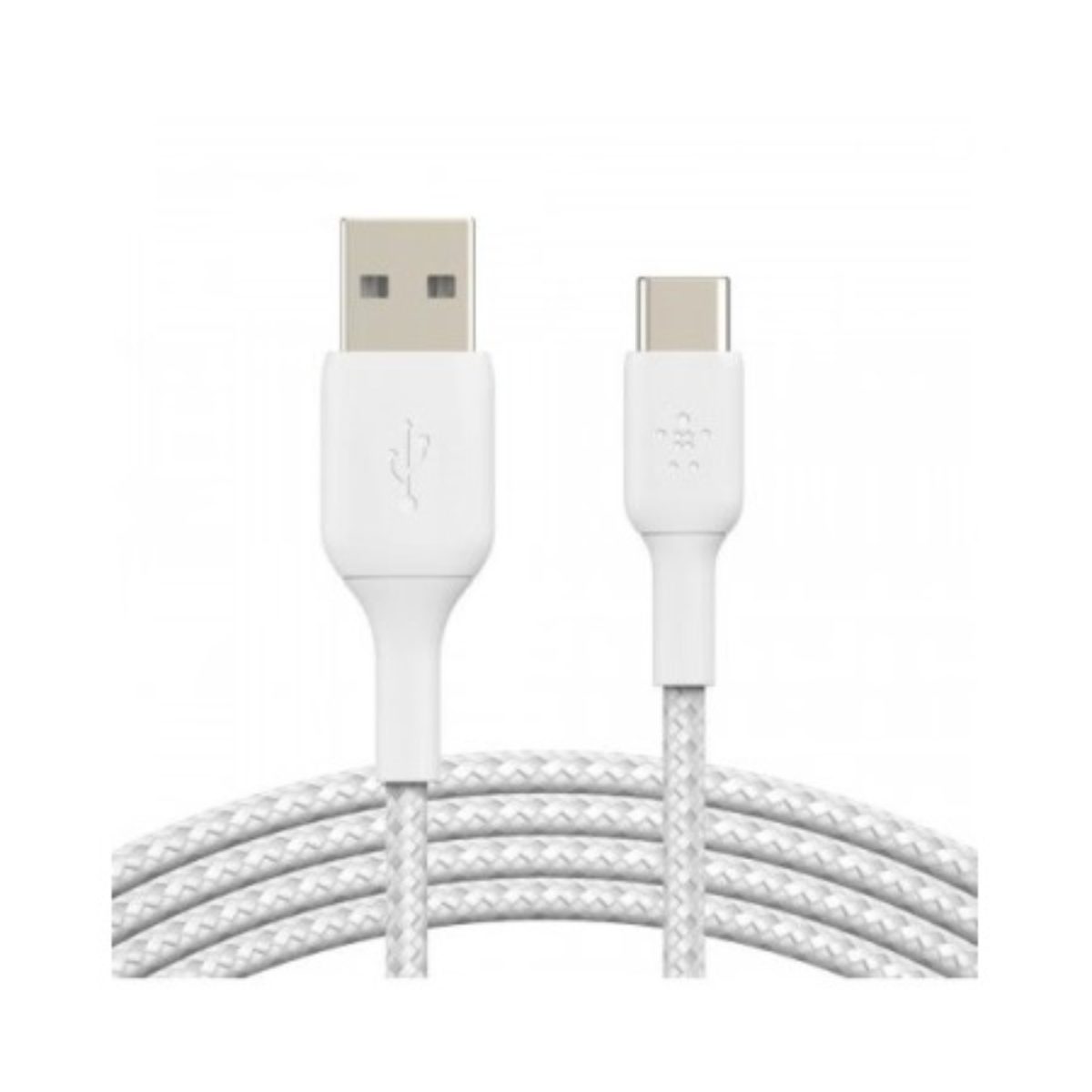Belkin BoostCharge Cavo USB-A USB-C 1m Nylon Intrecciato 15W Bianco 480Mbps - immagine 3