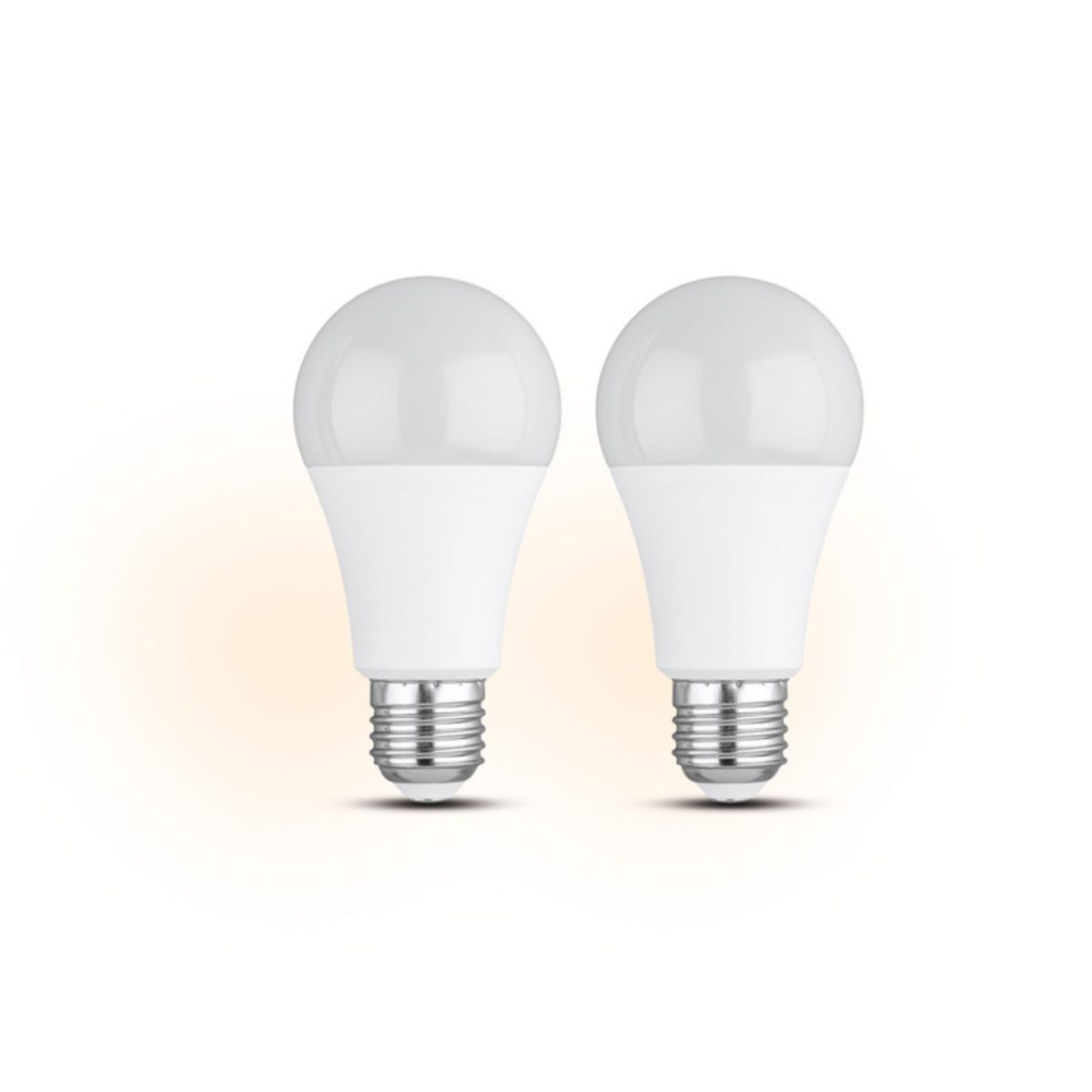 Lampadine LED E27 set 2 x  9,5 W equivalente 60W potenti luce calda 806 lm - immagine 2