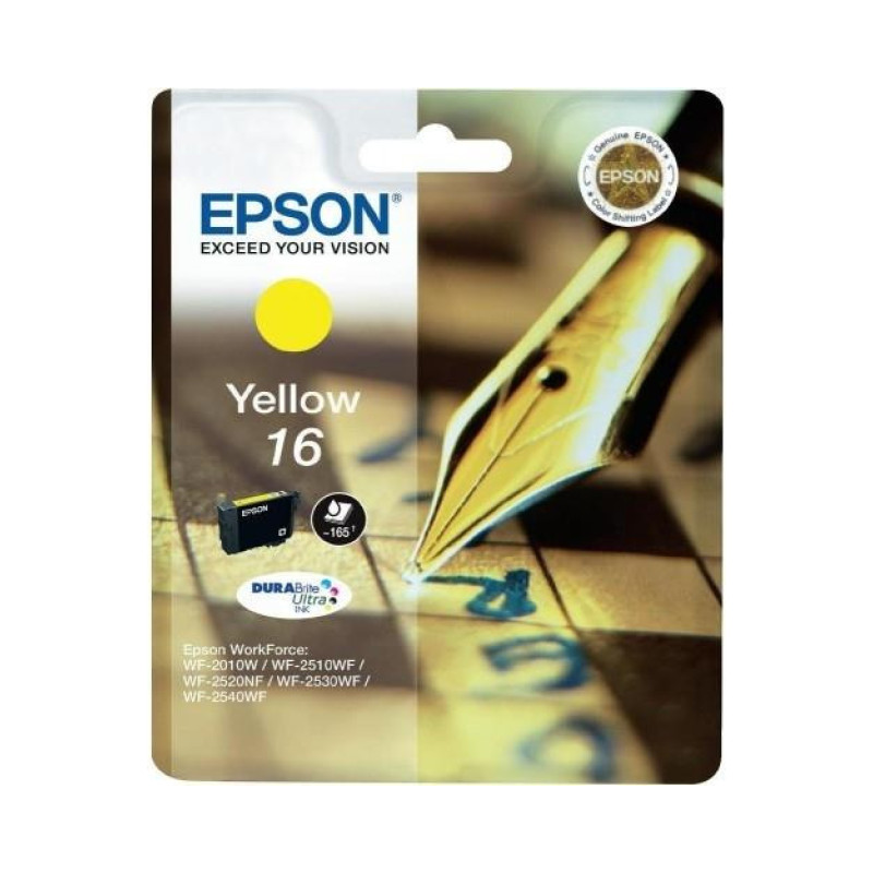wwNqOpb5YFMMysTiyKvofNEvtkVRnuanj1jT2NiB.jpg Epson 16 Giallo C13T16244010 Cartuccia Originale DURABrite Ultra WorkForce - immagine 1