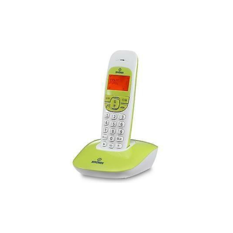 zal5Jg8X2PRxMpeBi3WcfB5WqXGacwNnjvF0quVd.jpg Brondi Nice Telefono Cordless DECT Vivavoce Display Retroilluminato Bianco Verde - immagine 1