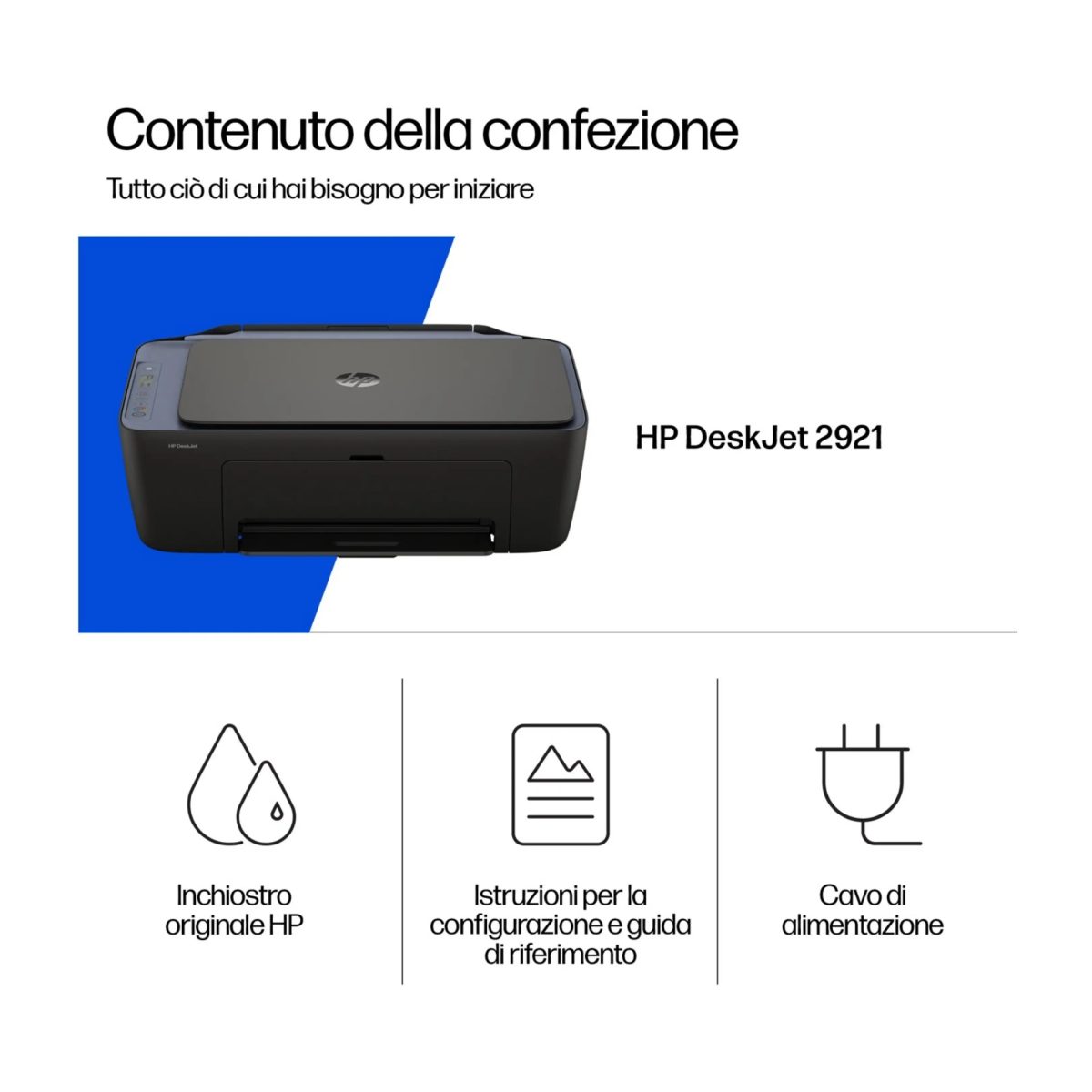 HP DeskJet 2921 Stampante Multifunzione Colori Wi-Fi Scanner A24HWB Ricondiz. A - Ricondizionato Grado A - immagine 6