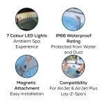 Cascata LED Bestway 60322-7 per Idromassaggi Lay-Z-Spa, Grigio - Accessorio Rilassante - immagine 3