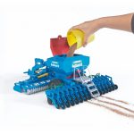 Bruder Seminatrice Lemken Solitair 9 Scala 1:16 Rimorchio Agricolo Blu Rosso - immagine 3