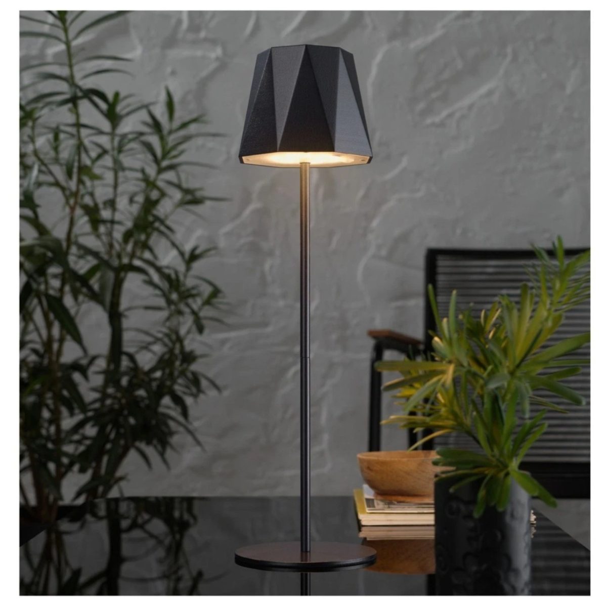 Livarno Home Lampada LED da Tavolo Ricaricabile Touch Dimmerabile 42,3 cm Nera - immagine 2