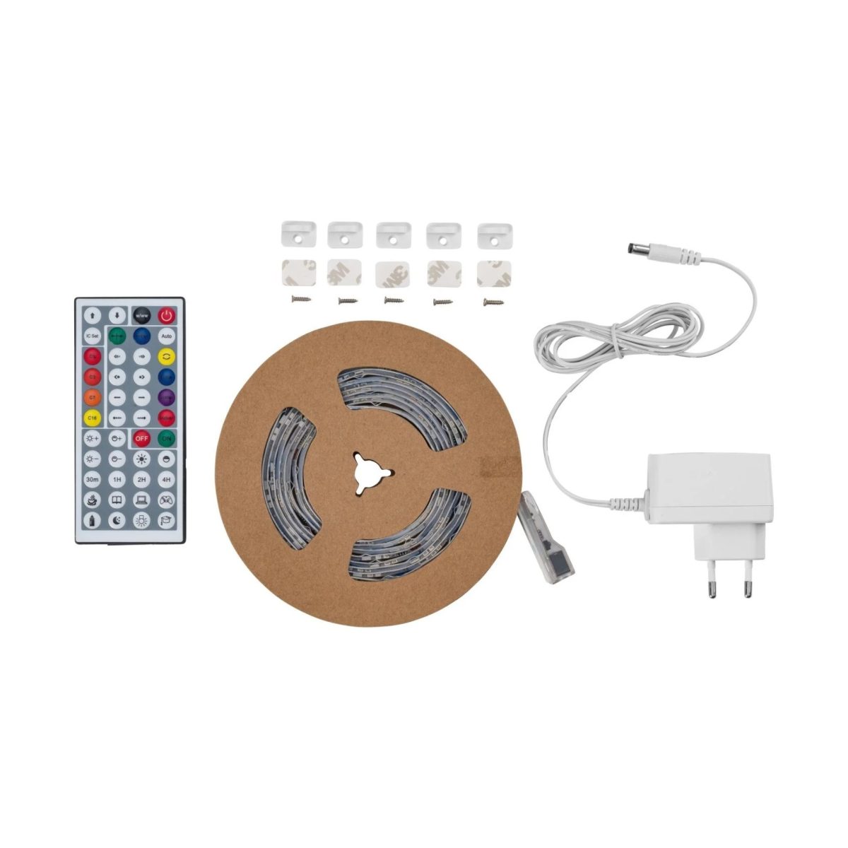 Livarno Home Striscia LED 3 m RGB 270 LED Dimmerabile Telecomando IR Adesiva - immagine 2