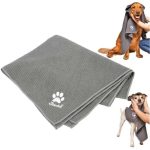Vileda Pet Pro Asciugamano in Microfibra Taglia M per Animali, Tessuto Waffle
