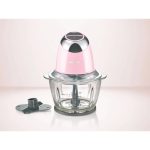 Silvercrest SMZC 500 Tritatutto 500W Ciotola Vetro Trita Verdura Ghiaccio Rosa - immagine 2