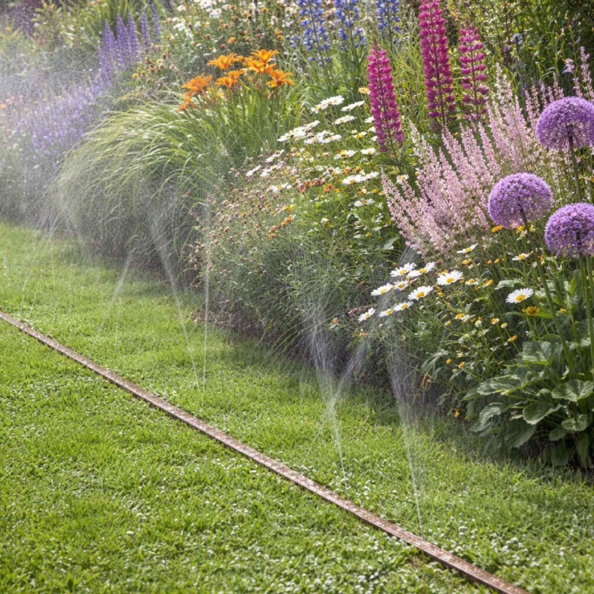 Parkside Tubo Irrigazione a Pioggia 3 Canali Nebulizzatore Orto Marrone 20 metri - immagine 2