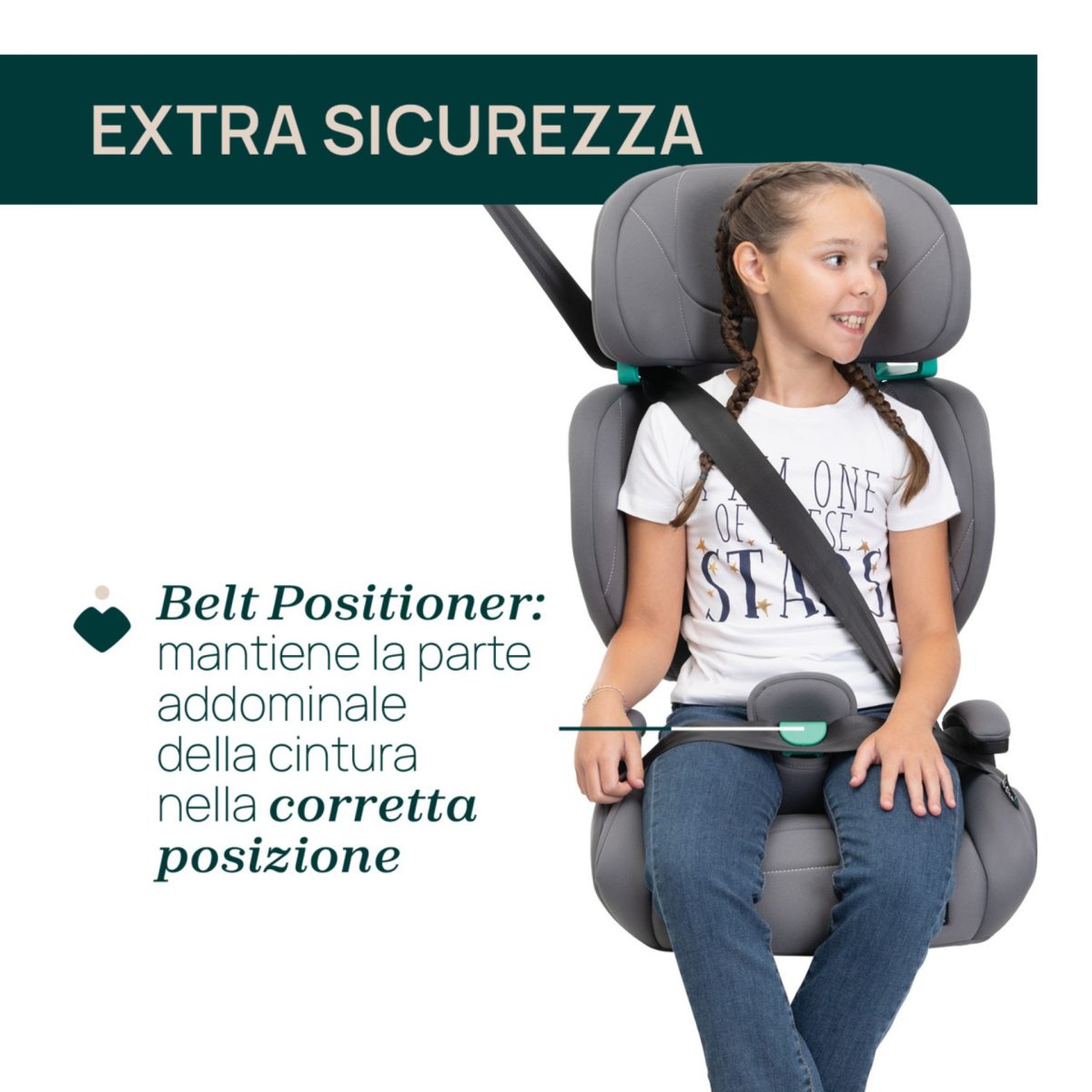 Chicco Quizy Lite i-Size Seggiolino Auto Rialzo con Schienale 100-150cm ECE R129 - immagine 4