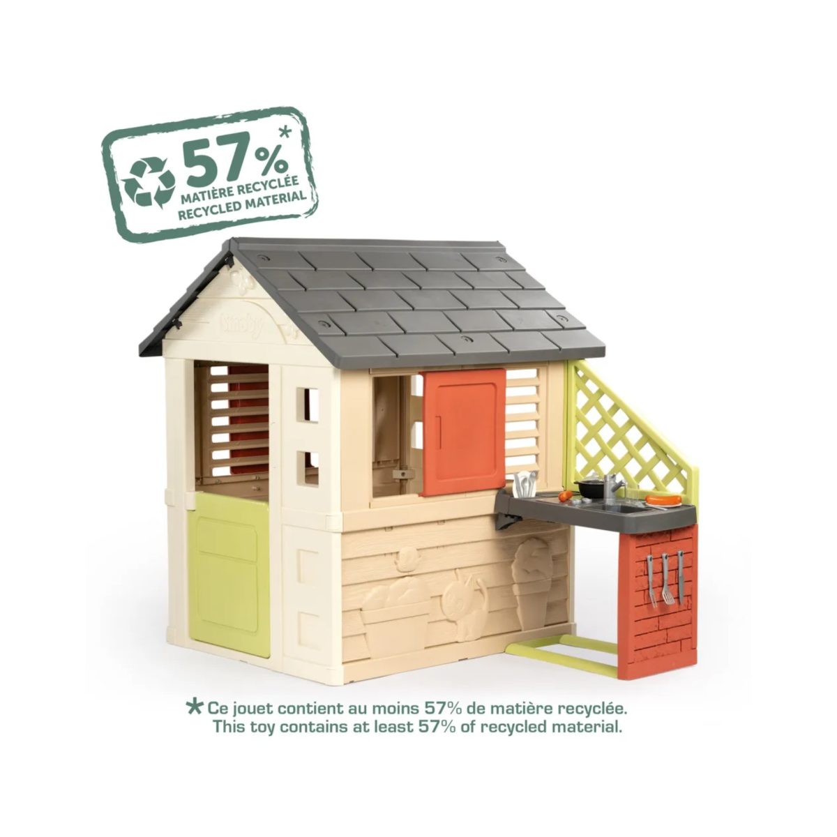 Smoby Life Casetta Gioco Cucina Estiva e 17 Accessori per Bambini 2+ Conf. Dann. - Confezione Danneggiata - immagine 2