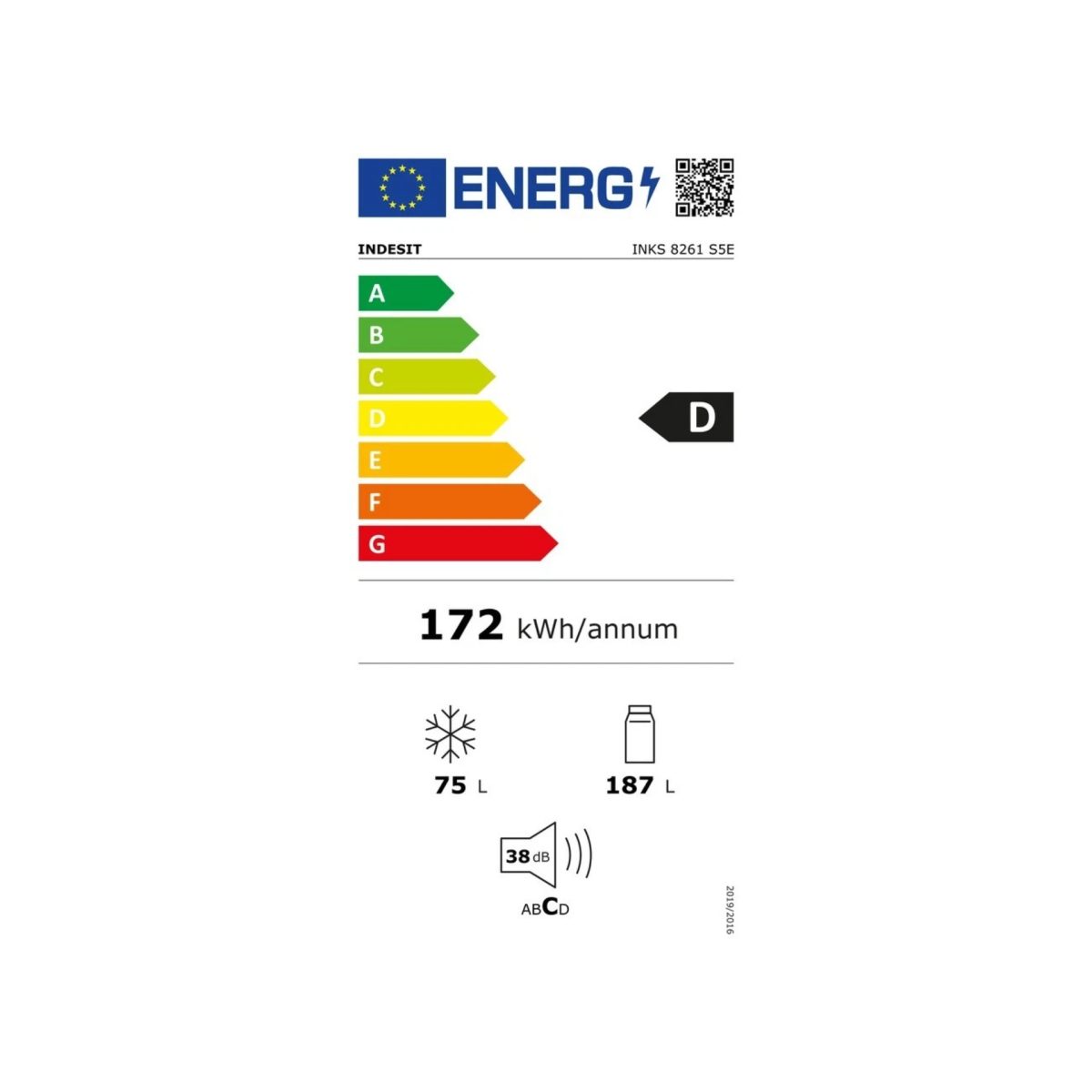 Indesit Frigorifero INKS 8261 S5E 262 Litri Statico Silver H177 cm - Difetto - Difetto Estetico - immagine 4