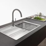 Franke Lina Miscelatore Cucina Monocomando Canna Girevole 360° Stone Grey Ottone - Confezione Danneggiata - immagine 2