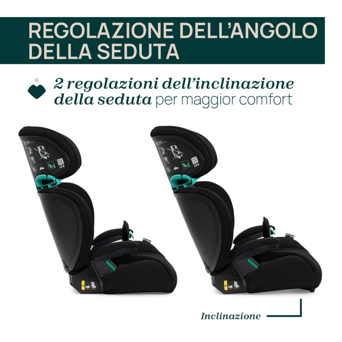 Chicco Quizy Lite i-Size Seggiolino Auto Rialzo con Schienale 100-150cm ECE R129 - immagine 2