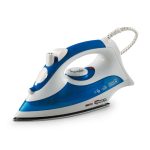 Termozeta 73467B Inox Ferro da Stiro 2000W Piastra Acciaio 200ml Blu Bianco - immagine 3