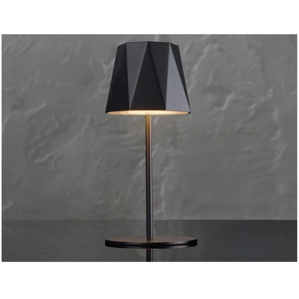 Livarno Home Lampada LED da Tavolo Ricaricabile Touch Dimmerabile 42,3 cm Nera - immagine 3