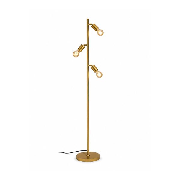 Livarno Piantana LED 159 cm Faretti Orientabili Lampada da Terra Oro Salotto