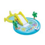Intex Play Center Coccodrillo 57164 Piscina Gonfiabile con Scivolo e Spruzzino
