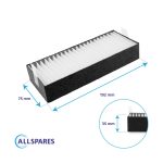 Siemens HZ9VEDU0 Filtri Acustici Cappa 194 mm 4 Pezzi Piano Aspirante Senza Conf - Senza Confezione - immagine 4