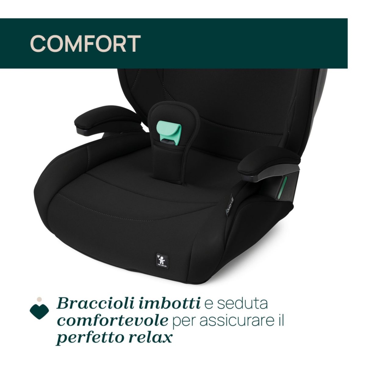 Chicco Quizy Lite i-Size Seggiolino Auto Rialzo con Schienale 100-150cm ECE R129 - immagine 6