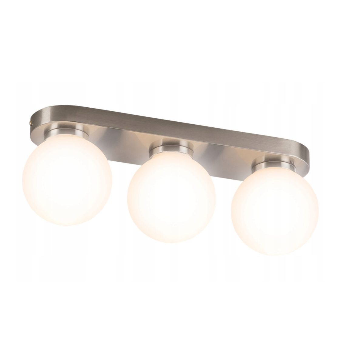 Livarno Home Plafoniera LED Soffitto 3 Luci 3000K Bianco Caldo Nichel 40x10 cm - immagine 2