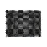 Vesna Tappetino Modulare in PVC 43x58 cm Zerbino Raschiante Grigio Scuro