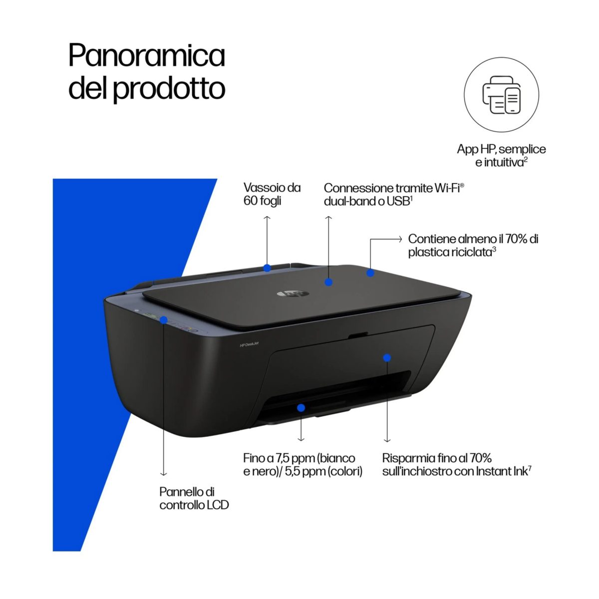 HP DeskJet 2921 Stampante Multifunzione Colori Wi-Fi Scanner A24HWB Ricondiz. A - Ricondizionato Grado A - immagine 10