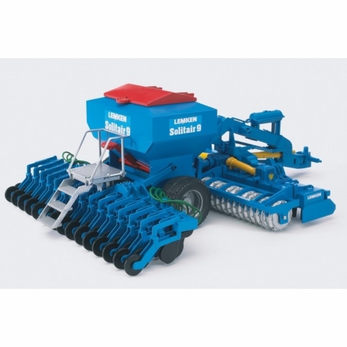 Bruder Seminatrice Lemken Solitair 9 Scala 1:16 Rimorchio Agricolo Blu Rosso - immagine 2