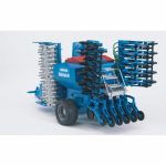 Bruder Seminatrice Lemken Solitair 9 Scala 1:16 Rimorchio Agricolo Blu Rosso