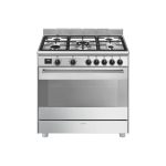 Smeg BG91X2 Cucina a Gas 90x60 Concerto 5 Fuochi Forno Elettrico 115L Acciaio - Difetto Estetico