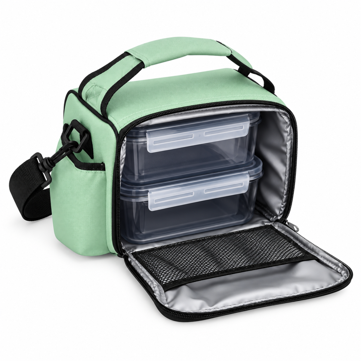 sBksx0A3JP0rvXRFpjNvExmK6ONfk6rW8SZ07XhV.png Silvercrest Borsa Termica 5L Menta con 4 Contenitori Ermetici e Siberino - Confezione Danneggiata - immagine 1