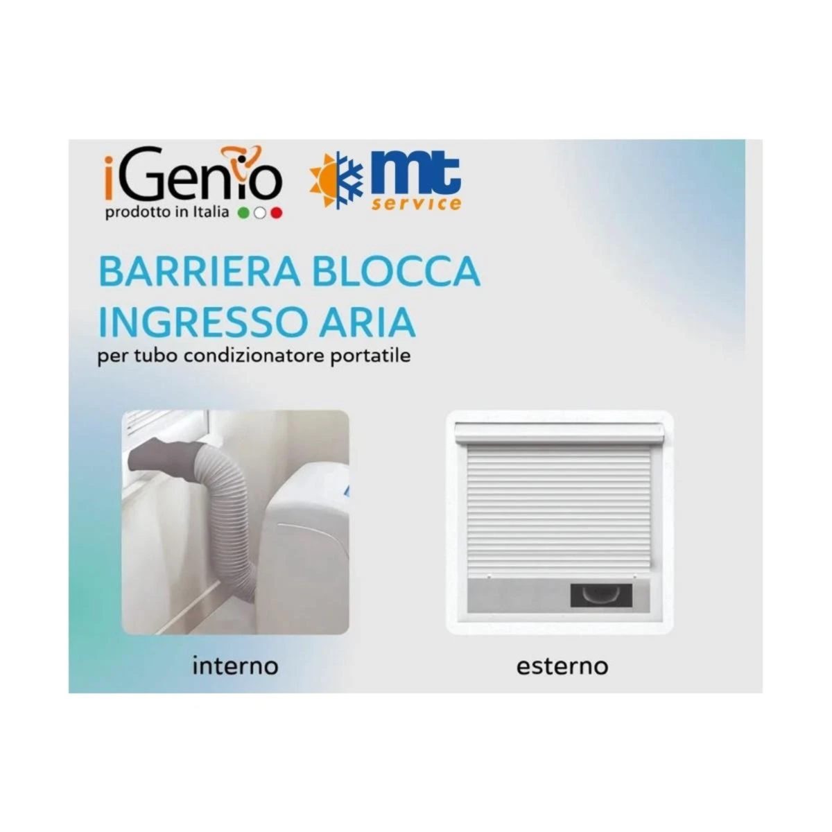 Igenio 904 Barriera Blocca Aria Condizionatore Portatile Tapparella Universale - Nuovo Altro - immagine 2