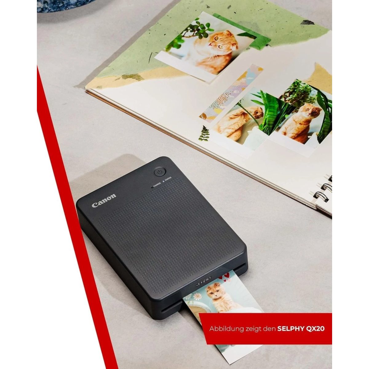 Canon SELPHY QX20 Stampante Foto Portatile Wi-Fi Sublimazione Batteria Bianco - immagine 2
