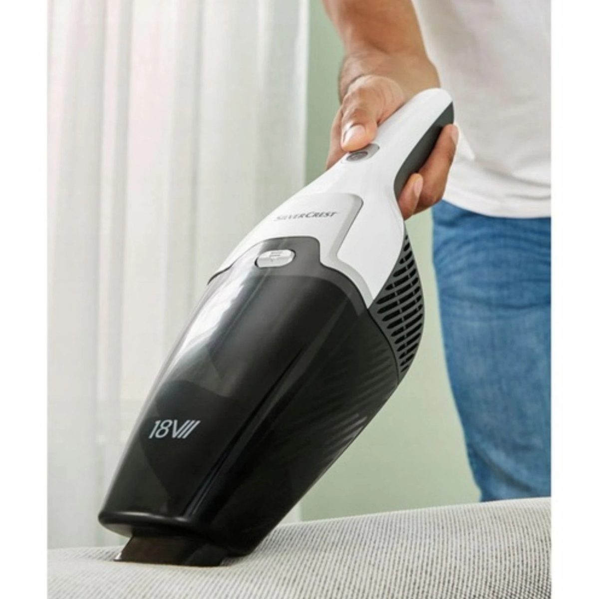 Silvercrest SHSS 18 V  Aspirapolvere Scopa elettrica a batteria Bianca USATA - immagine 4