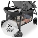 Hauck Passeggino Buggy Sport Leggero Reclinabile Grigio Cinture 5 Punti 15 kg - immagine 4