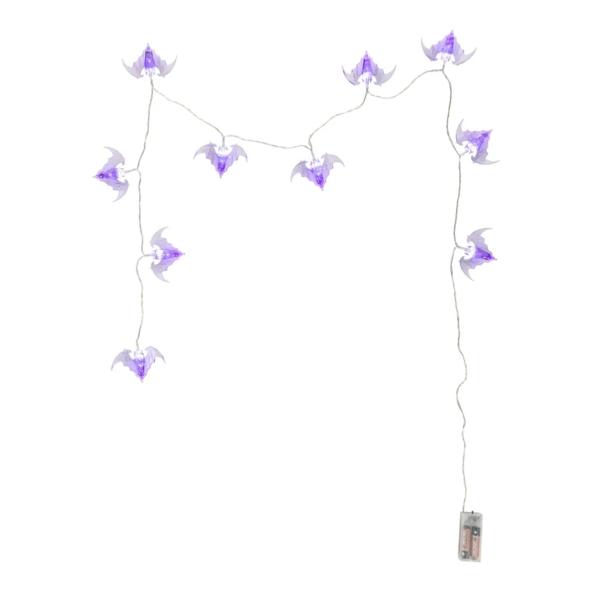 Livarno luci Halloween pipistrello 10 LED bianco freddo 190 cm con timer 6h - immagine 2