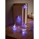 Livarno luci Halloween pipistrello 10 LED bianco freddo 190 cm con timer 6h - immagine 3