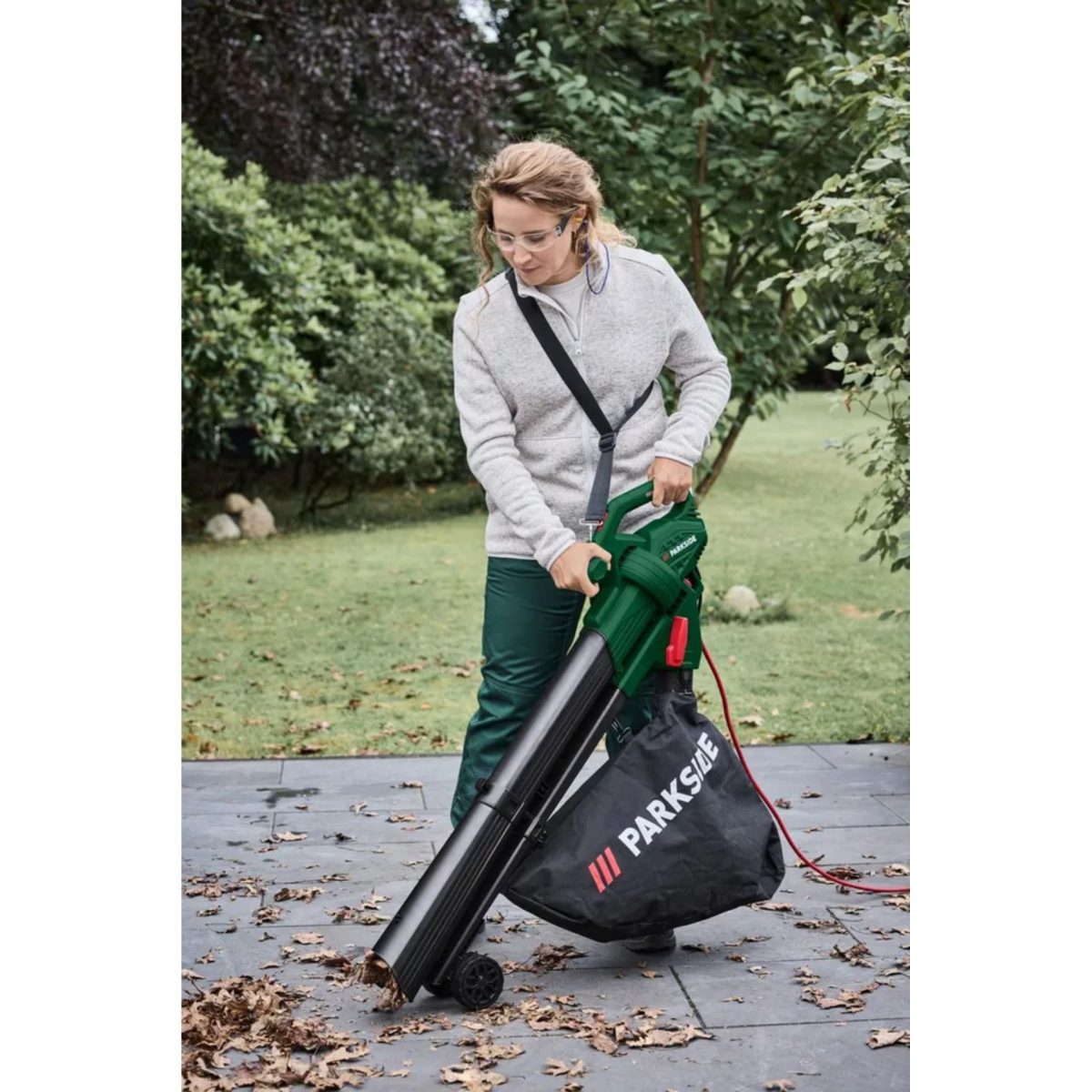 Parkside Soffiatore Aspirafoglie Elettrico PELSB 2600 2600 Watt 3 in 1 Giardino - immagine 8