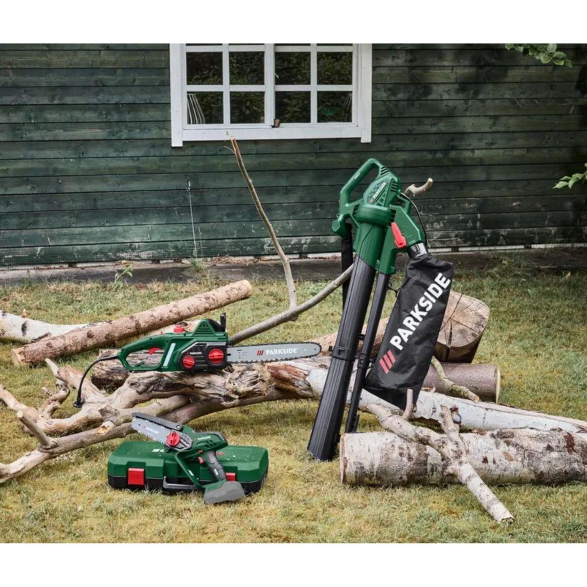 Parkside Soffiatore Aspirafoglie Elettrico PELSB 2600 2600 Watt 3 in 1 Giardino - immagine 7