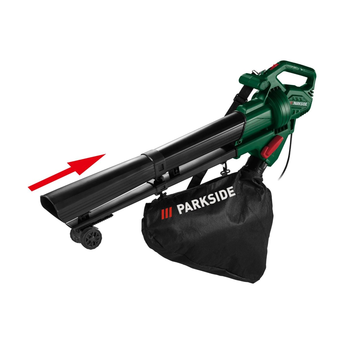 Parkside Soffiatore Aspirafoglie Elettrico PELSB 2600 2600 Watt 3 in 1 Giardino - immagine 3