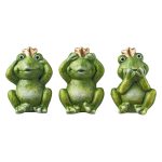 Livarno Decorazione Giardino Rane Set 3 Pezzi 13 cm Resistenti Intemperie Esterni