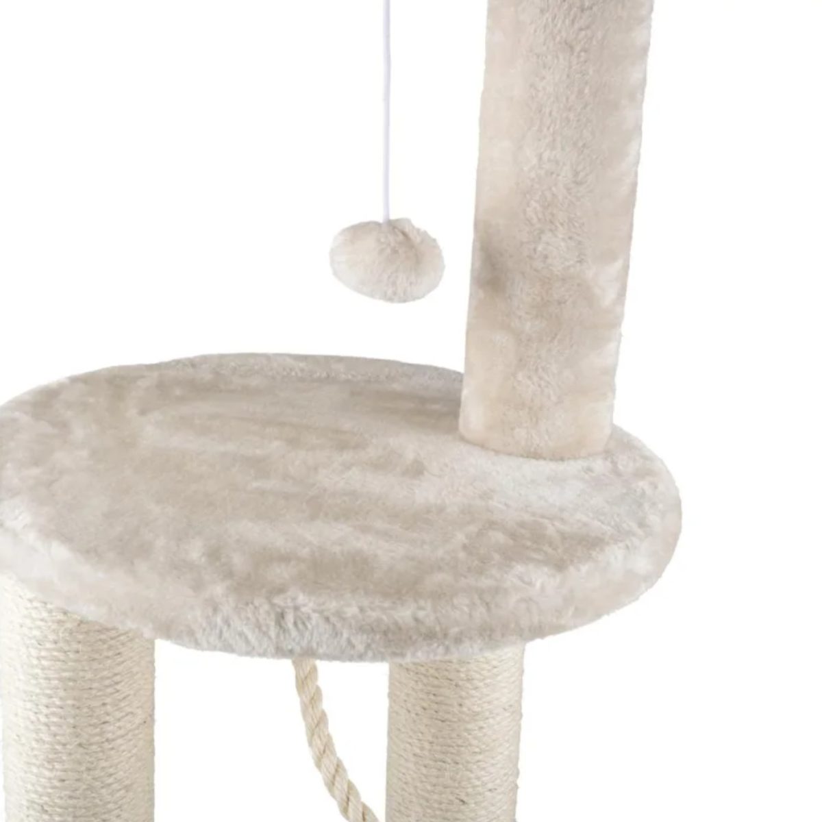 Zoofari Tiragraffi Albero Gatti Sisal Cuccia Accogliente 115 cm Cinque Livelli - immagine 2