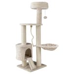 Zoofari Tiragraffi Albero Gatti Sisal Cuccia Accogliente 115 cm Cinque Livelli - immagine 3