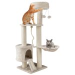 Zoofari Tiragraffi Albero Gatti Sisal Cuccia Accogliente 115 cm Cinque Livelli