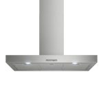 Cappa Airforce F53 D2 IX/A/90 Parete 90 cm Inox 370 m³/h Slider 3 Velocità LED