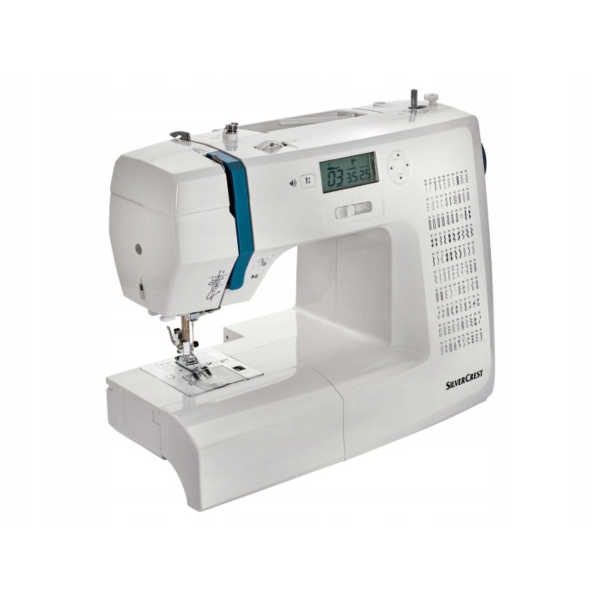 KJxCsvYH2GRHDUshEvwMsGYqIUvY88U0LN7p6S2k.jpg Silvercrest SCNM 100 A1 Macchina da Cucire Computerizzata 100 Punti Asola 1 Fase - immagine 1
