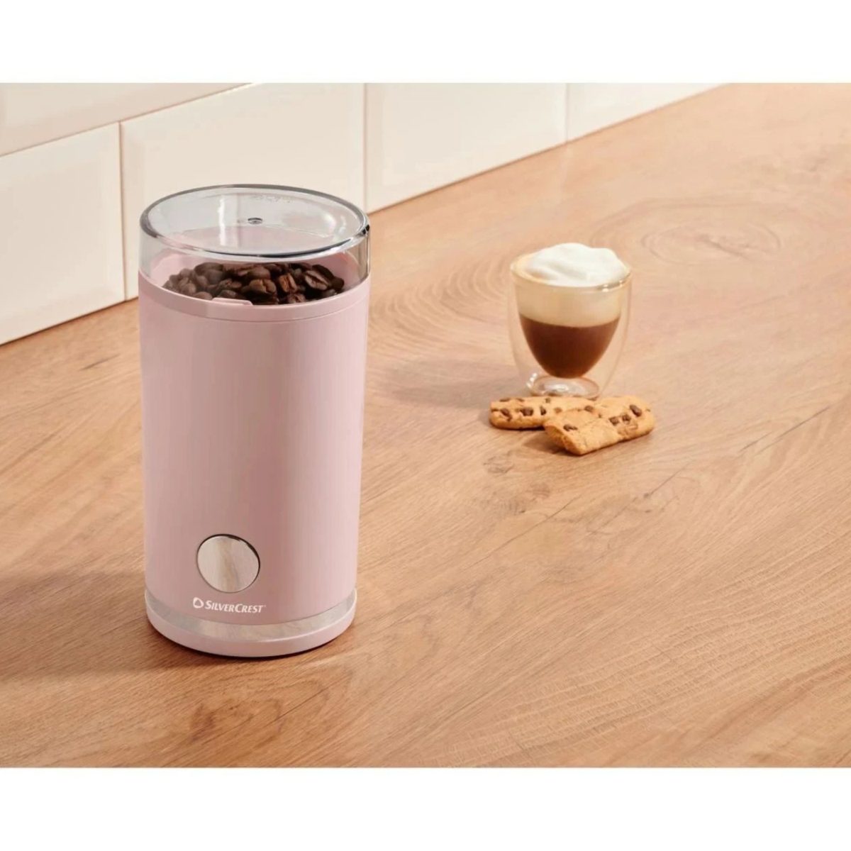 Silvercrest SKME 180 Macinacaffè Elettrico 180W Lame Inox 70g a Pulsante Rosa - immagine 6