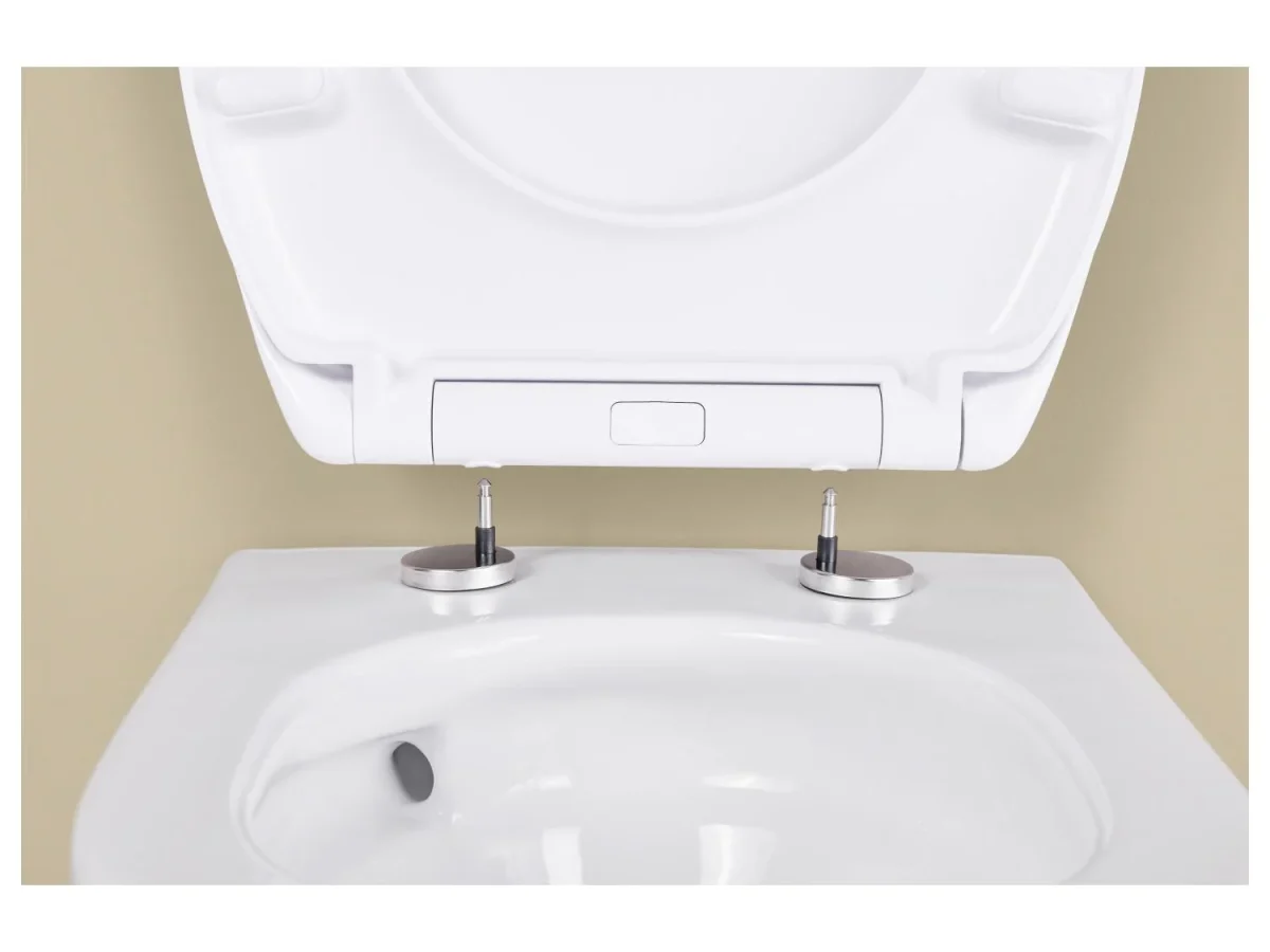 Livarno Home Asse WC Bianco 37x45 cm Duroplast Chiusura Soft Close Sgancio Rapid - immagine 7