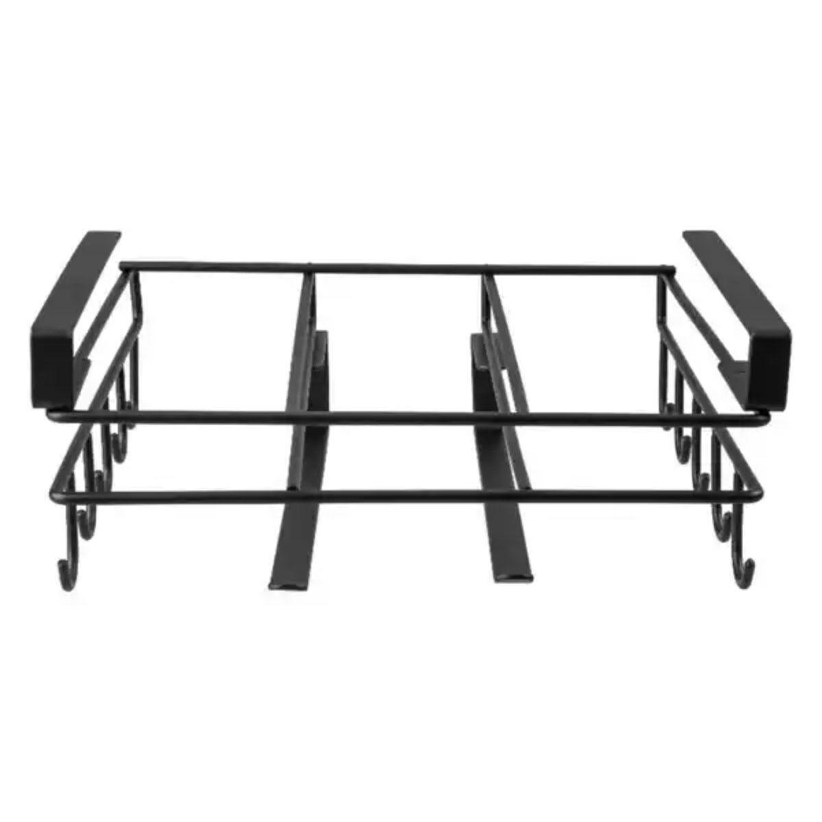 Livarno Organizer da Cucina in Metallo Nero 30x11x37 cm Salvaspazio Portaoggetti - immagine 2