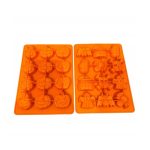 Livarno Home Stampo Silicone Halloween Cioccolatini Ghiaccioli Set 2 Pezzi